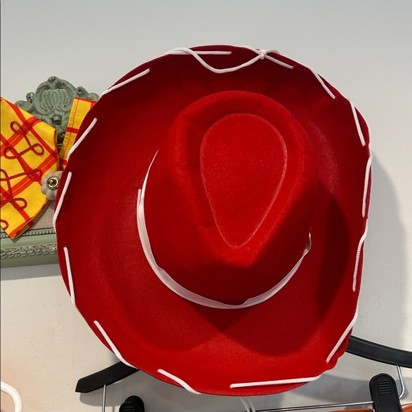 Dolls Kill Jessie Cowgirl chaps story Costume Set Red Hat large women’s nwot - Picture 3 of 10